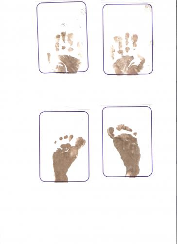 My hand & foot prints